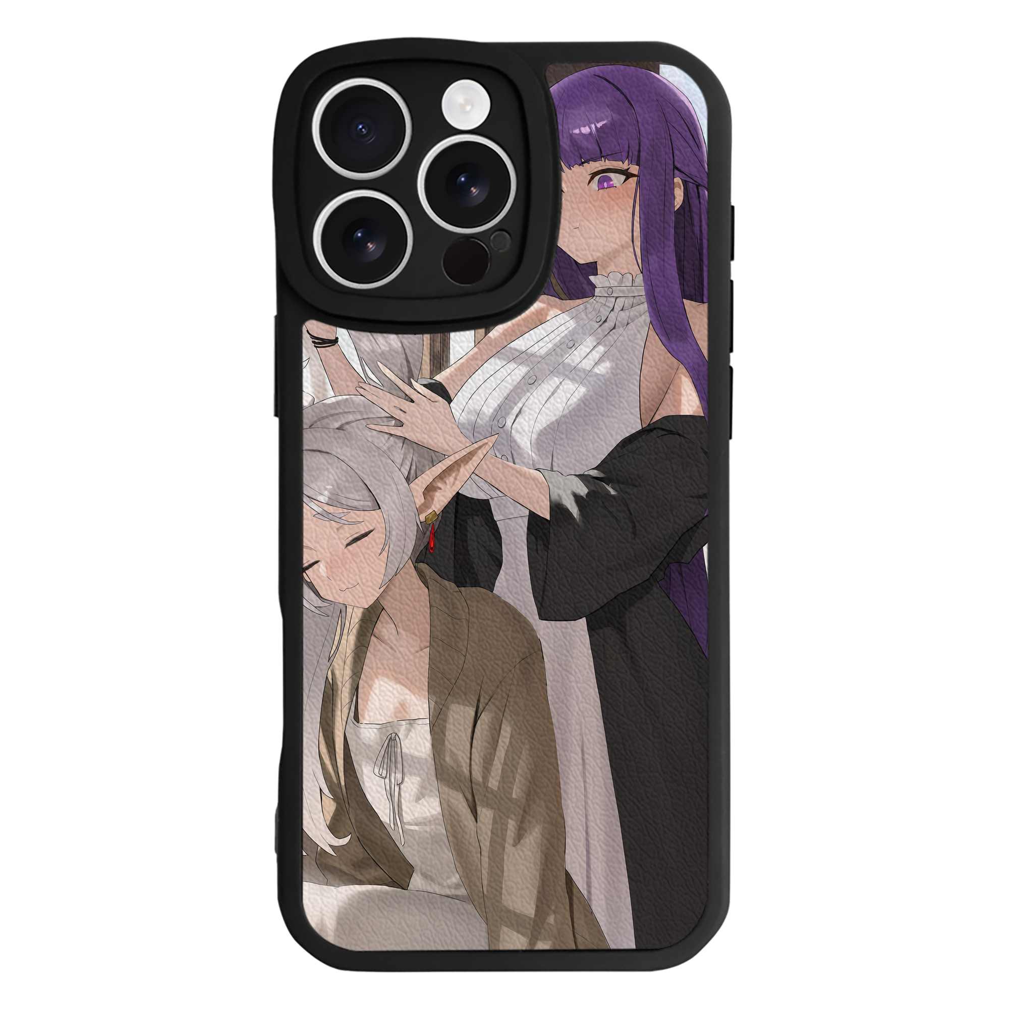 （画像用） 葬送のフリーレン Frieren 【iPhone 16シリーズ対応】シリコンスマホケース（レザー調） 材質：シリコン